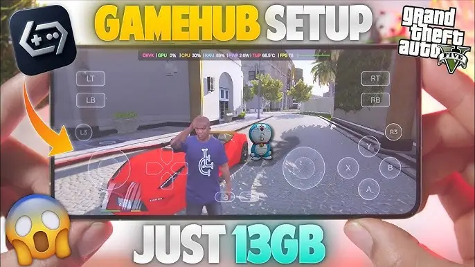 GTA 5: Improved Gameplay by GameHub Emulator